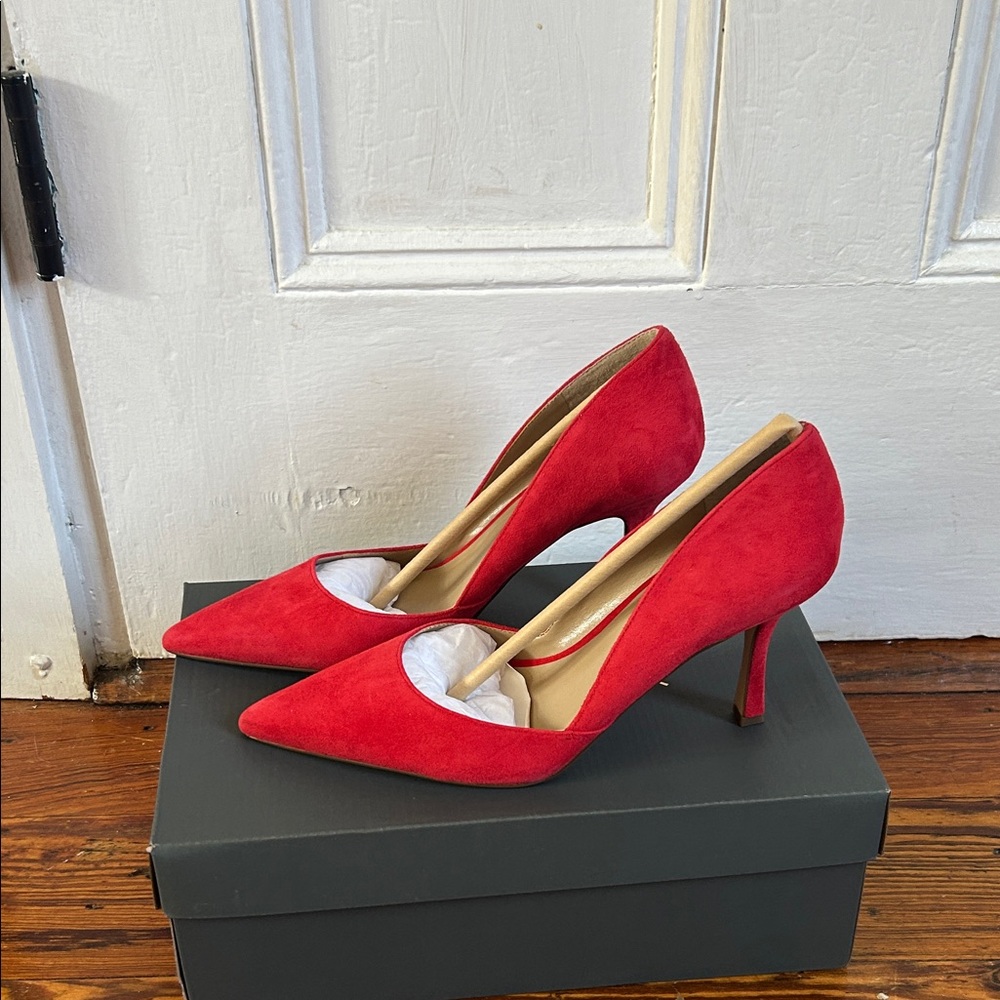 Ann Taylor Vibrant Red Heels